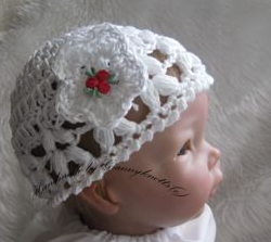 crochet baby girl hat - Beanie tribud hat