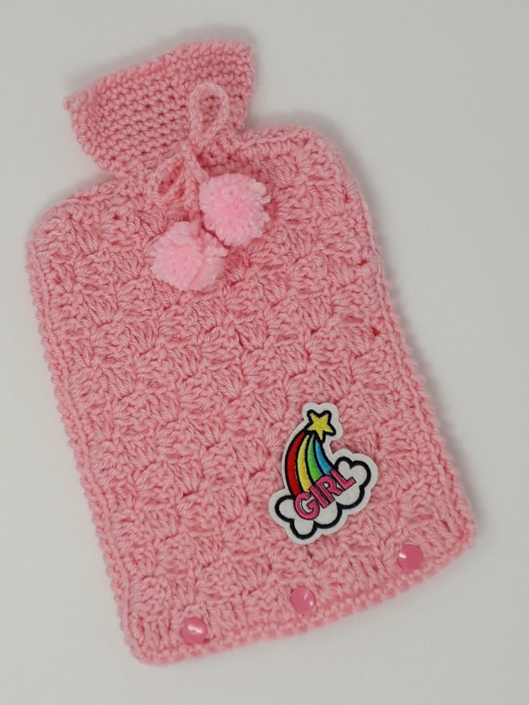 Pink Hot water Bottle Coverer