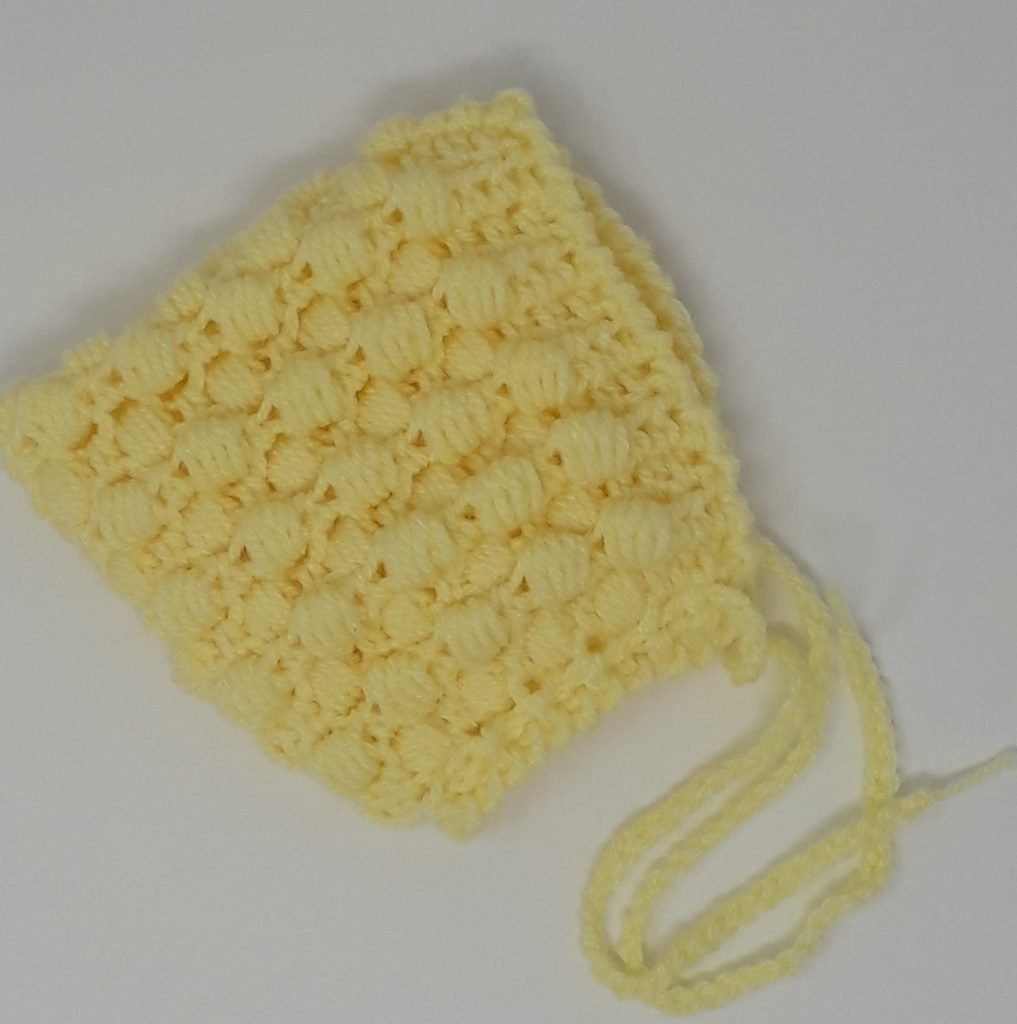 Puff Stitch Baby Bonnet