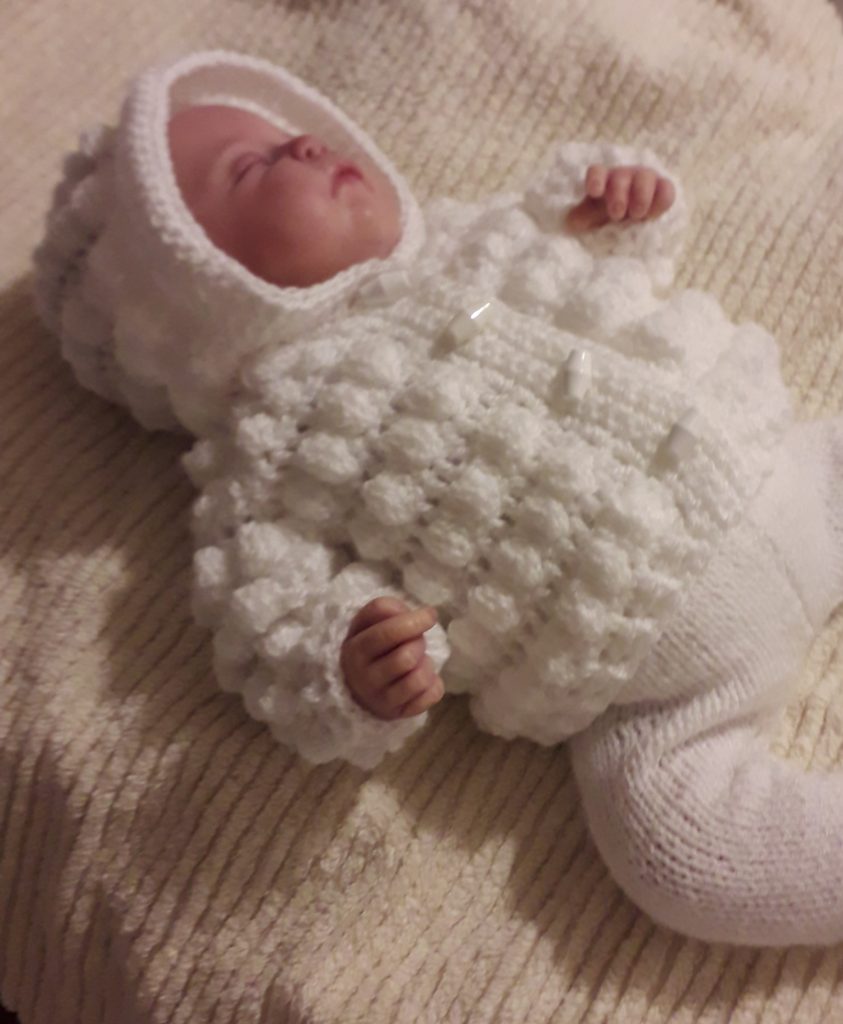 White Bobble Hoodie