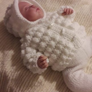 White Bobble Hoodie