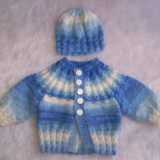 Yoke Cardigan and Hat