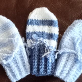 Hand knitted Baby Mittens - 3 pairs